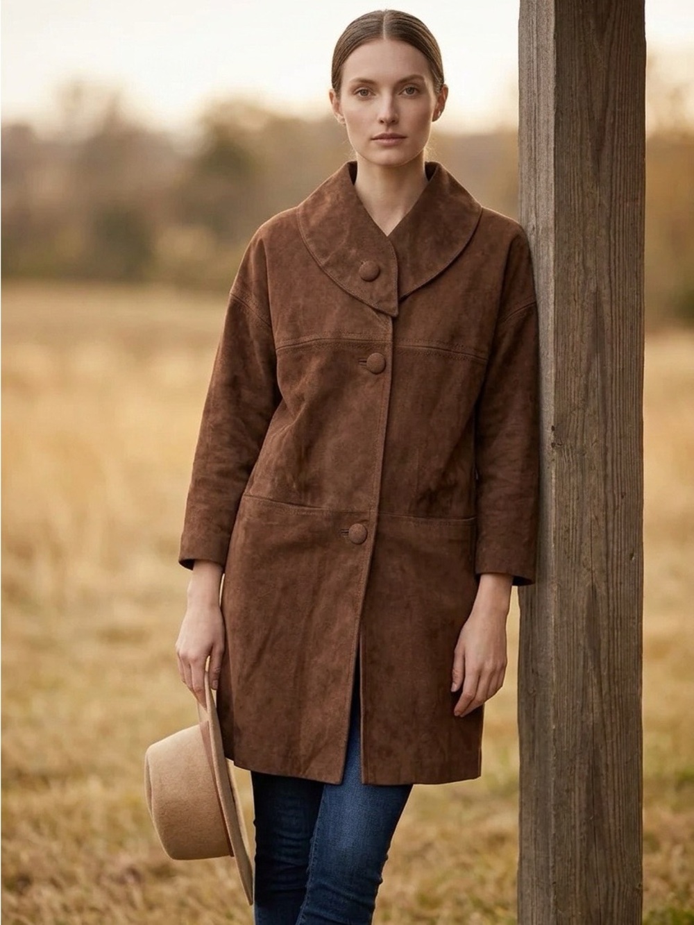 Vintage 60’s Highlander Craftsmanship Union Made Suede Coat